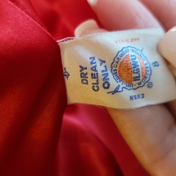 Vintage Evan Picone Red Wool Blazer with Velvet Collar size 8 - Picture 12 of 14